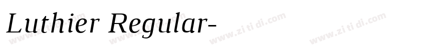 Luthier Regular字体转换
